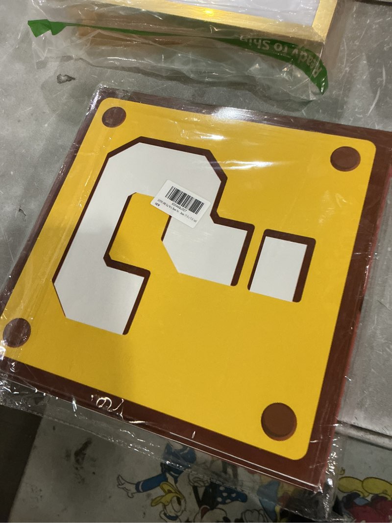 Condition photo showing New/Like New for suyeper 6pcs big party boxes for children birthday party question and brick party game party favor props boxes (11.8 x 11.8 inch)