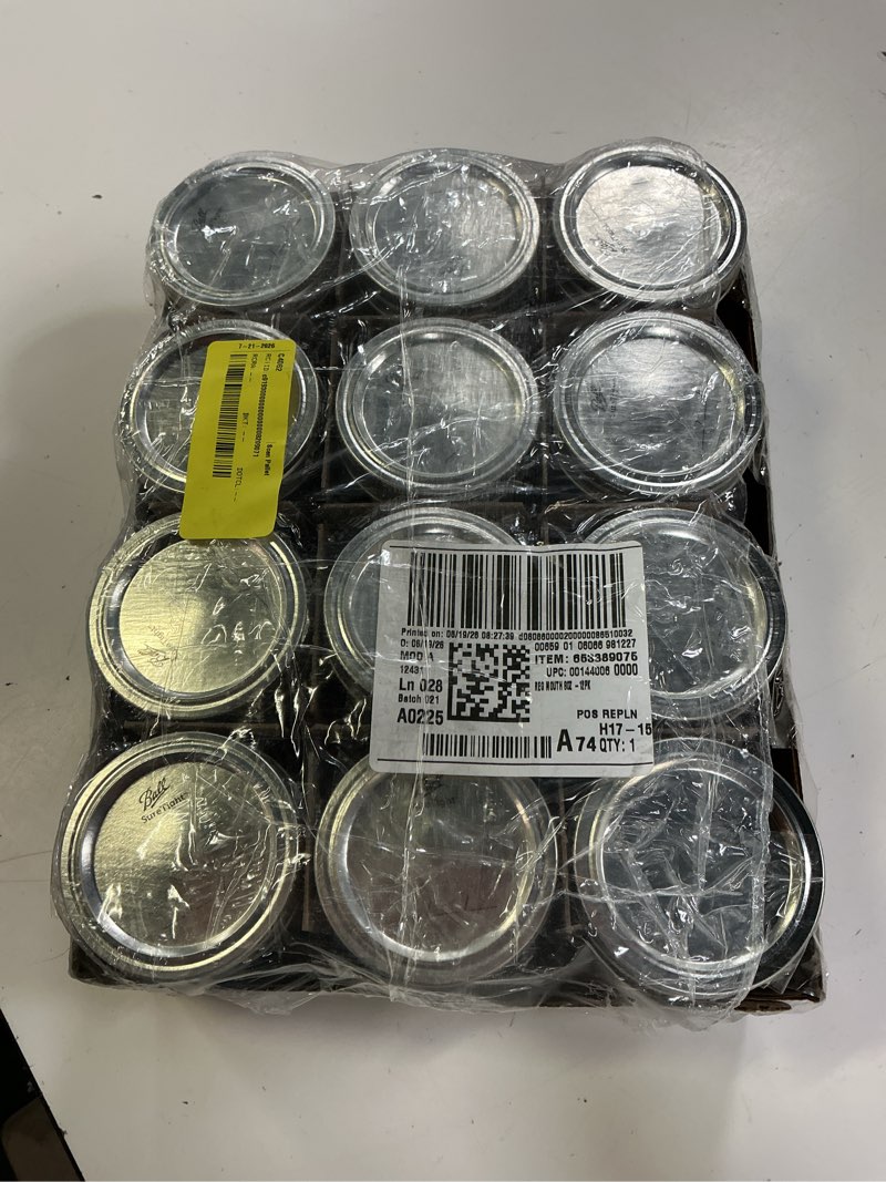 Condition photo showing Good Condition for ball regular mouth mason jar 8 oz 12 pk