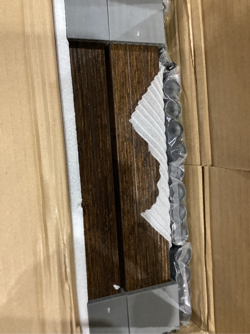 Condition photo showing Good Condition for 2 Set Wooden Tiered Risers Display Stands for Vendor Events,Stackable Wooden Cupcake Display Stand,Farmhouse Decor Wood Dessert Table Display Set,Vendor Booth Display Items,Food Display Risers for Party?12-11.2-10.4-9.6IN? 2Pack-Dark Brown