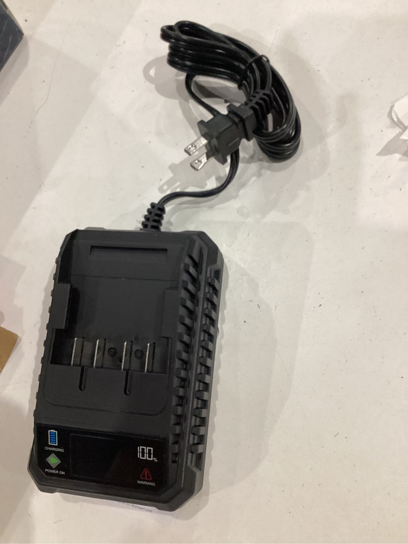 Condition photo showing Good Condition for hyper tough 20v lithium-ion battery charger with digital screen