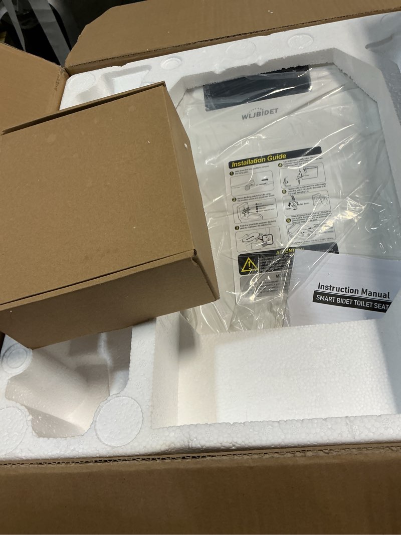 Condition photo showing Good Condition for Toilet Bidet Seat, Instant Warm Water, Self-Cleaning Nozzle, Multiple Spraying Modes, Electric Heated Seat, Warm Air Drying, Soft Closed Lid, Display Screen, Requires Electricity, Elongated Oval