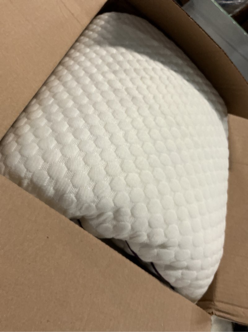 Condition photo showing As Is for homelab adjustable shredded memory foam body pillow, cooling long pillow with washable cover, full support for side sleepers, back, hip & leg comfort, 1 pack 20"x52" body(pack of 1) white