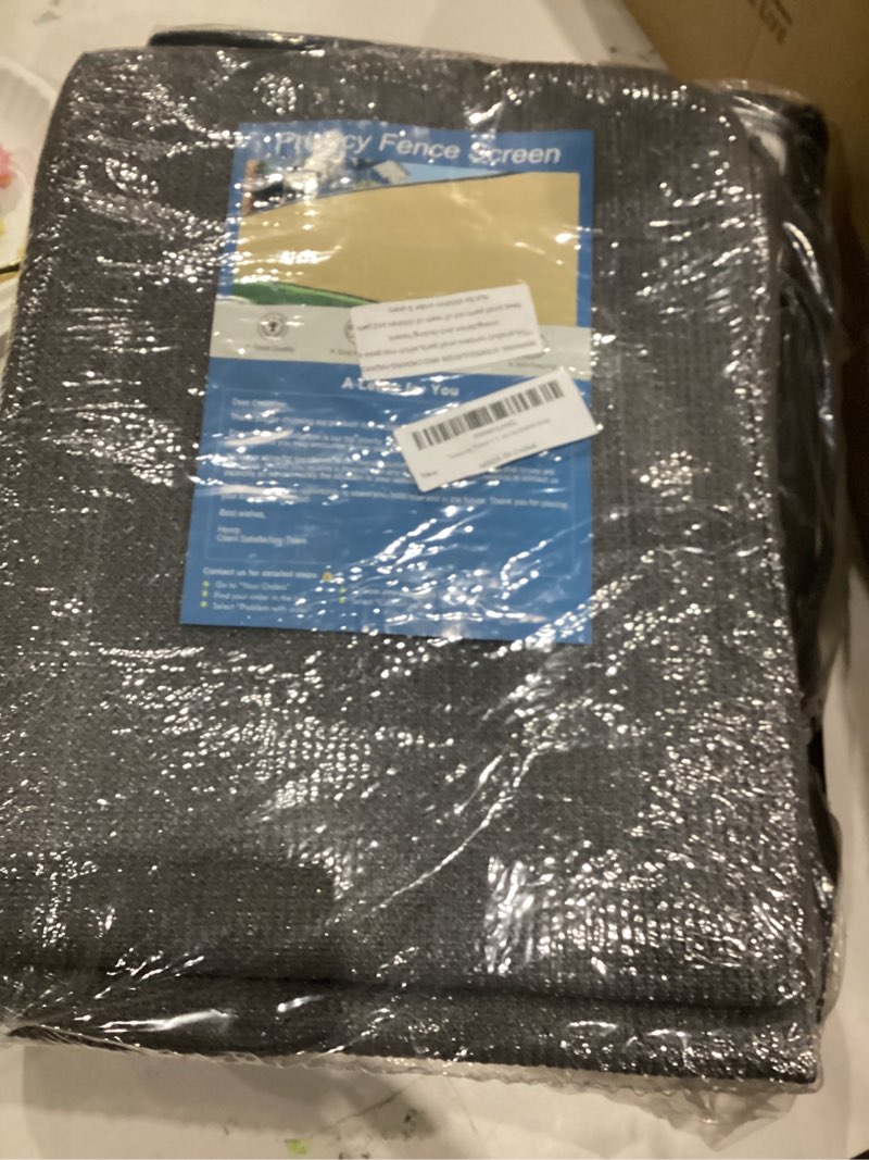 Condition photo showing New/Like New for Privacy Screen Fence,3ftx10ft Heavy Duty 90% Blockage 175 GSM Fencing Mesh Net Cover for Backyard Garden Yard Outdoor Wall 40 Cable Zip Ties Included Gray Gray 3ftx10ft