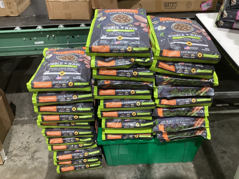 Condition photo showing New/Like New for instinct raw boost healthy weight, natural dry cat food with freeze dried pieces, grain free recipe - real chicken, 10 lb. bag