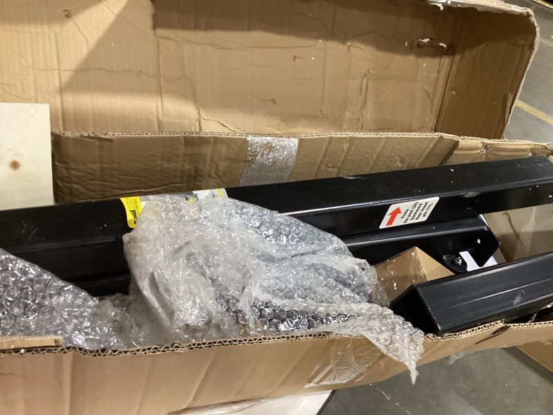 Condition photo showing As Is for maxxhaul hitch mount 4 bike rack 150 lb capacity heavy?duty swing down design fits cars trucks suvs and minivans with safety reflector easy install (70210)