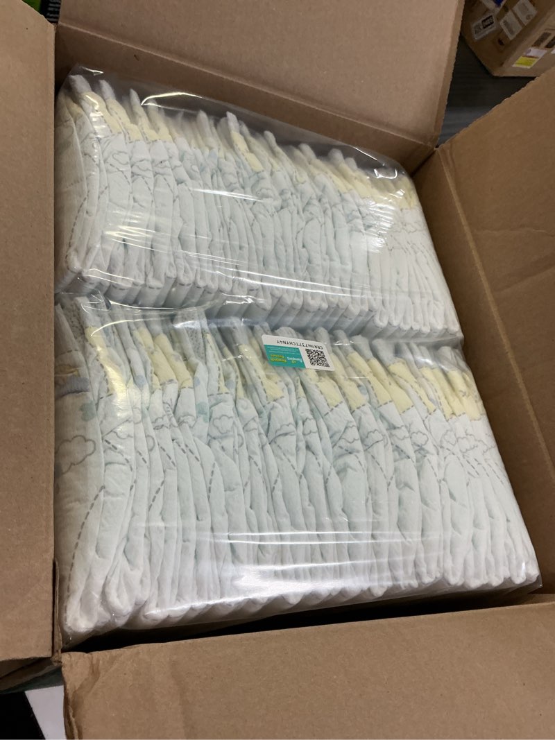 Condition photo showing New/Like New for pampers swaddlers diapers, size 1 (8-14 lbs), 198 count, absorbent, keeps baby dry and comfortable, skin safe disposable baby diaper (packaging may vary) size 1 198
