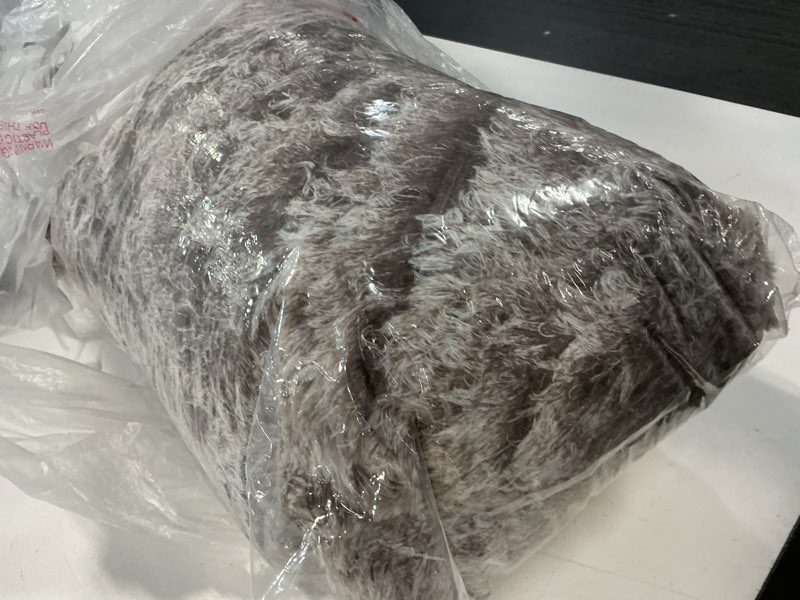 Condition photo showing Good Condition for jollyvogue calming dog beds large sized dog, 36in donut washable large pet bed, anti-slip & anti-anxiety fluffy faux fur round dogs bed, fits up to 80 lbs pets (smoke brown) smoke brown 36.0"l x 36.0"w x 8.0"th