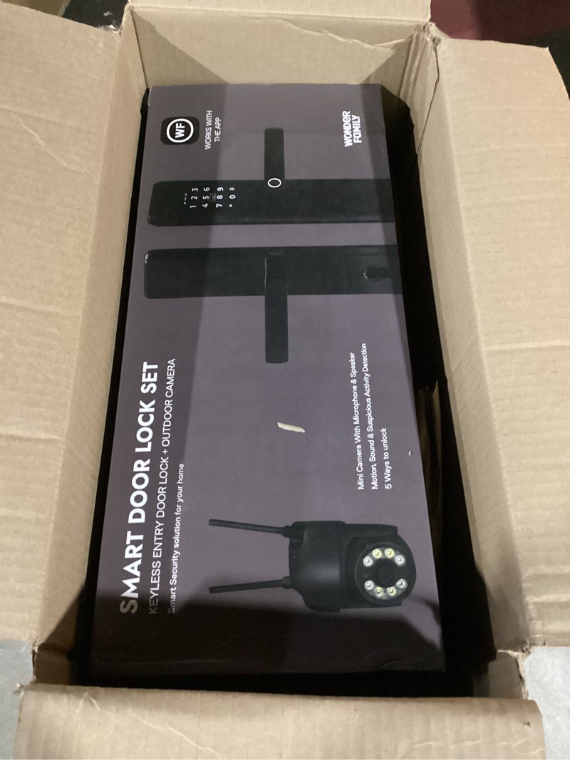 Condition photo showing Good Condition for WiFi Smart Door Lock with Camera - European DIN Standard (Not U.S ANSI Compatible) – Keyless Mortise Lock Set with Fingerprint, Keypad, RFID & App – Pro Installation Smart Minimal