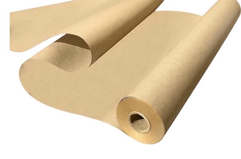 made in usa brown kraft paper jumbo roll 30" x 2400" (200ft) ideal for gift wrapping, art, craft, postal, packing, shipping, floor protection, dunnage, parcel, table runner, 100% recycled material
