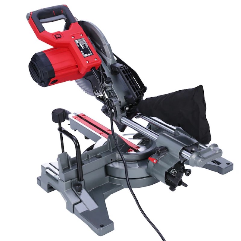 craftsman 10-in 15-amp single bevel sliding corded miter saw