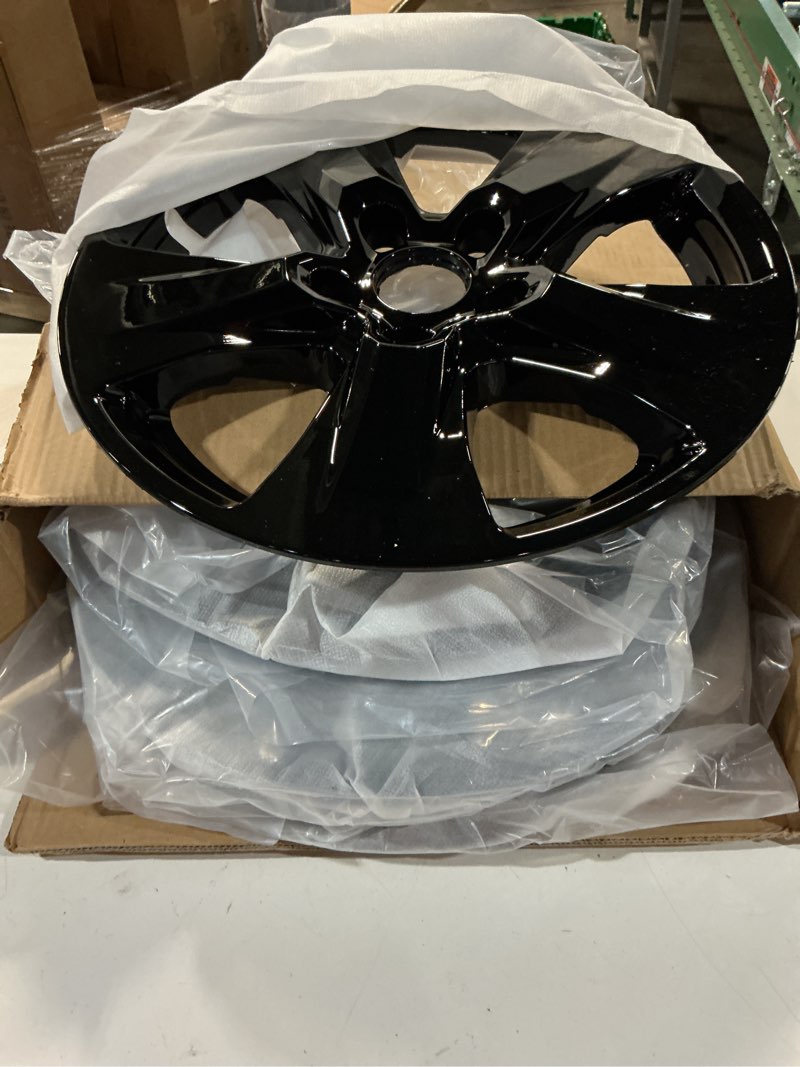 Condition photo showing Good Condition for 17 inch hubcap wheel skin covers compatible with 2019-2025 toyota rav4 xle hybrid xle, durable abs plastic rim covers (set of 4), fit for standard wheels - snap on tire cover replacement glossy black