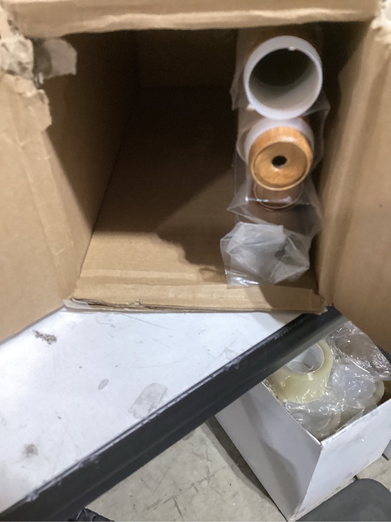 Condition photo showing Good Condition for Boho Wood Curtain Rods for Windows 48 to 84 inch,1" Adjustable Heavy Duty Window Curtain Rod with Imitation Wood Grain Finials,Rustic Decorative Drapery Rods Set,Size:36-88'',Natural Wood 36'' - 88'' (1 Pack) Natural Wood