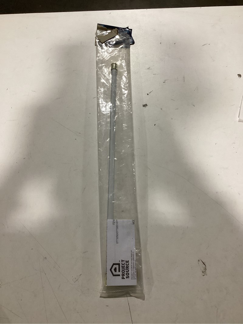 Project Source 18-in to 28-in White Steel Side Sash Rod with Finials