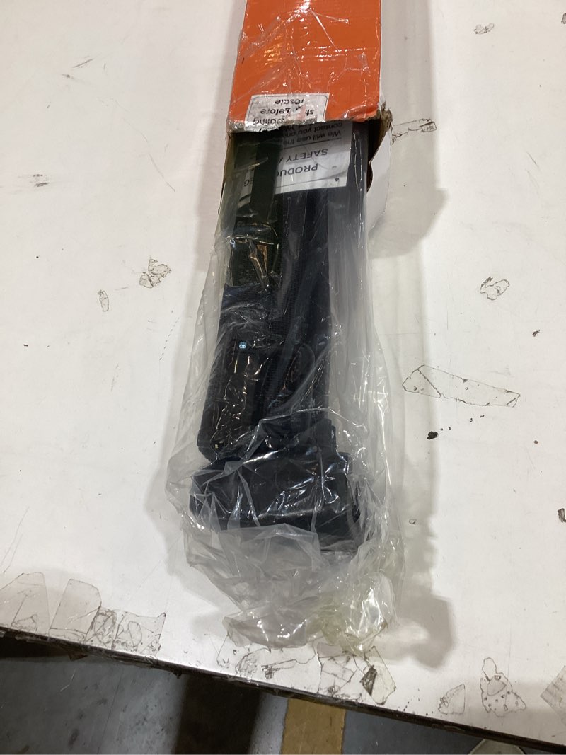 Condition photo showing New/Like New for reinforced 42” extra tall retractable baby gates with rods, extends up to 60” wide, tall retractable dog gate for doorways prevent crawling through mesh pet gate indoor outdoor, black black reinforced 42" tall x 60" wide