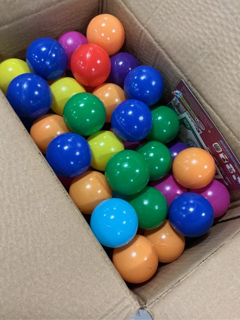 Condition photo showing Good Condition for Playz Soft Plastic Mini Ball Pit Balls 200 Count - w/ 8 Vibrant Colors - Crush Proof, No Sharp Edges, Non Toxic, Phthalate & BPA Free for Baby Toddler Ball Pit, Play Tents & Tunnels Indoor & Outdoor 200 Balls with 8 Colors