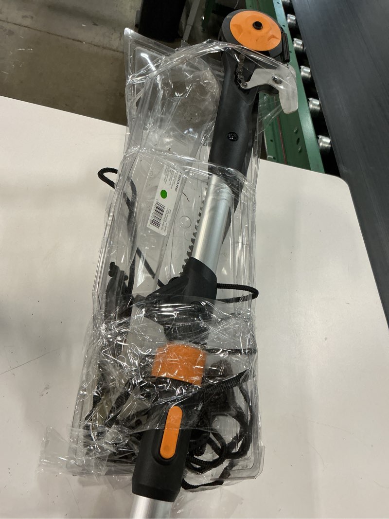 Condition photo showing As Is for 7-16 ft. extendable 1.25 in. cut capacity 15 in. saw blade tree pruner with chain-drive