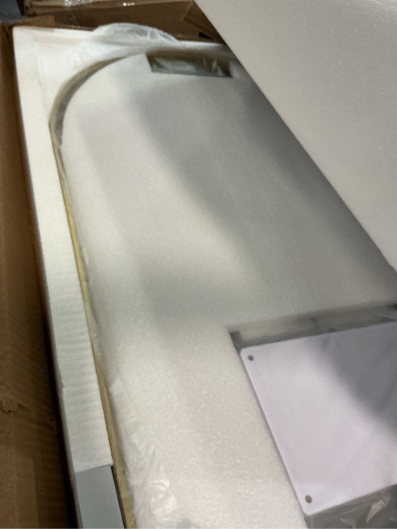 Condition photo showing New/Like New for 20x30 inch arched led bathroom mirror with lights, adjustable 3000k/4500k/6000k, wall mounted gold frame lighted bathroom vanity mirror, anti-fog, dimmable, memory function arch gold 30"l x 20"w