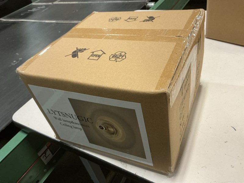 Condition photo showing New/Like New for Modern Minimalist Clear Glass wall sconces?Artistic Spiral Wall Light Fixture, Concentric Circle Design, (Hardwired) (Chrome+Transparent Glass)