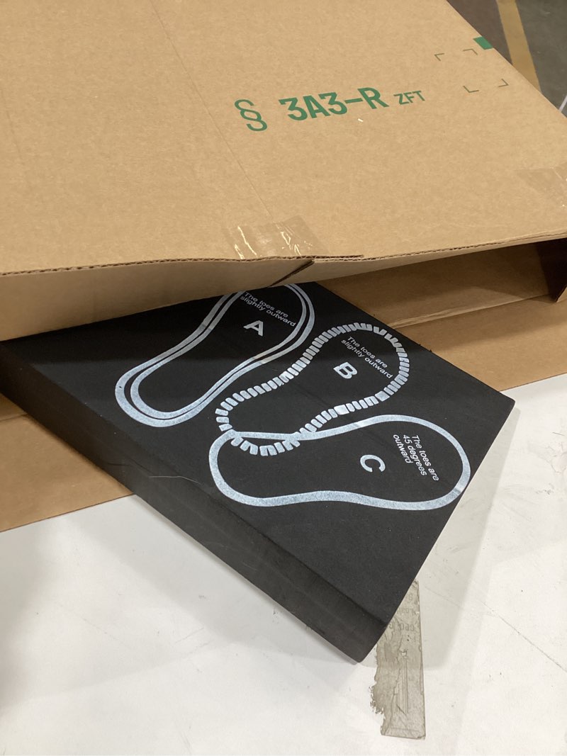 Condition photo showing As Is for UNMERA Squat Wedge Block - Non-Slip Heel Elevator | Improves Squat Form, Mobility & Strength for Weightlifting, Deadlifts Large