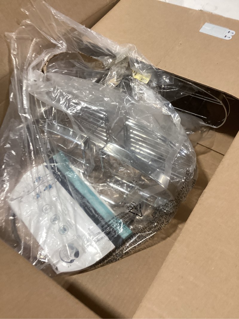 Condition photo showing As Is for Zenna Home Expanding Shower Caddy, Rust-Resistant, Chrome with Brushed Accents Chrome With Brushed Nickel Accents