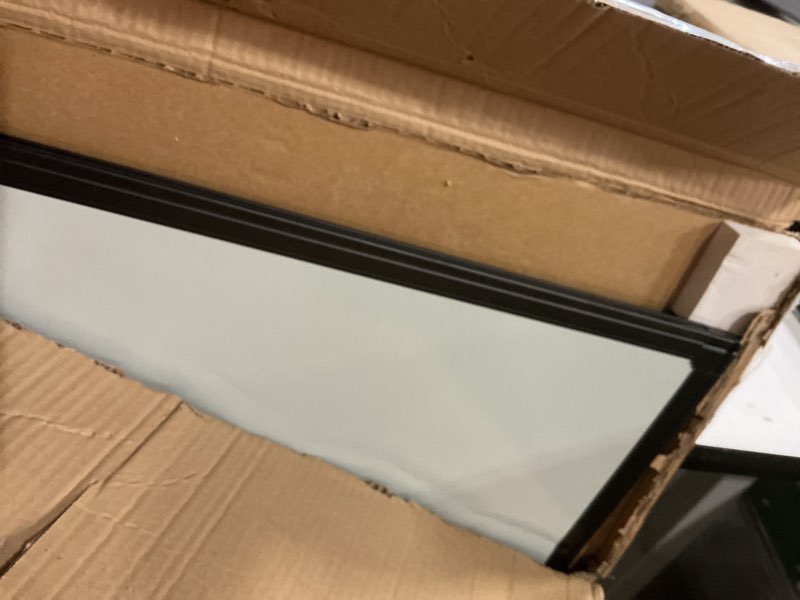 Condition photo showing Good Condition for Magnetic White Board and Cork Board Combo, 36 X 24 inches Whiteboard Bulletin Combination Board, Wall Mounted Dry Erase Message Board for Home, School and Office, Black 36 x 24 inch Black