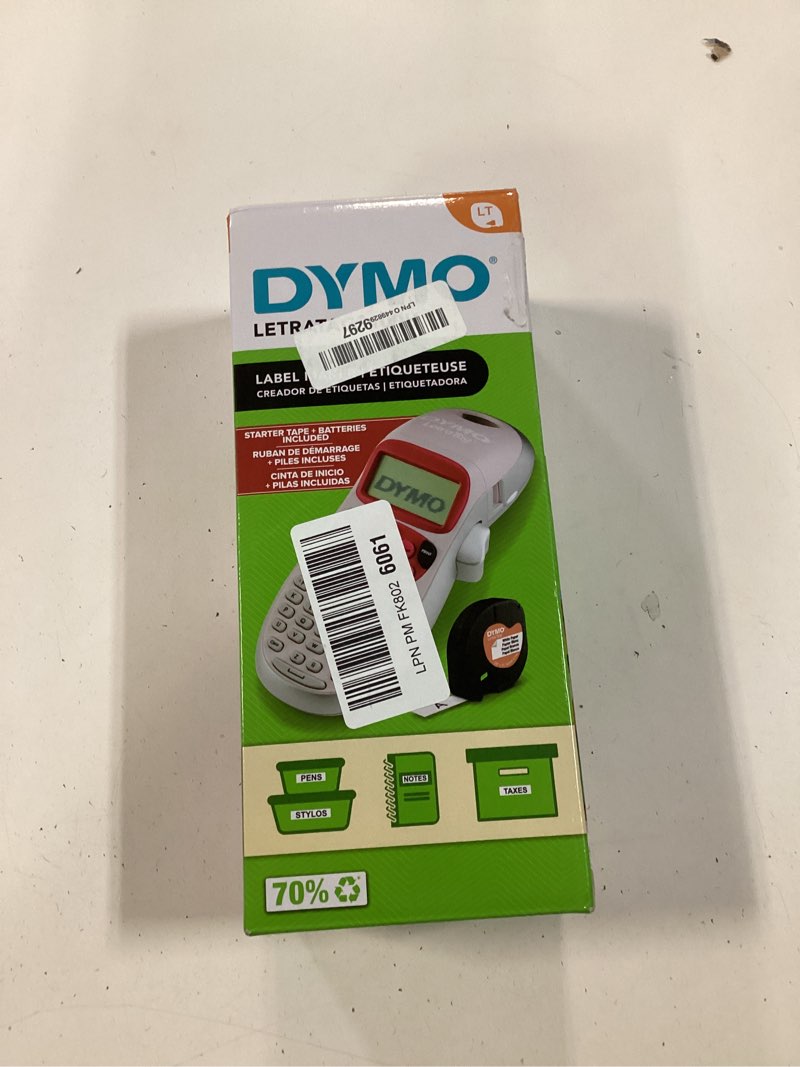 Condition photo showing New/Like New for DYMO LetraTag LT-100H Handheld Aesthetic Label Maker, ABC Keyboard Label Printer with Easy-to-Use, 13 Character LCD Screen, Great for Home & Office Organization, Pink Pink Machine + 1 Tape