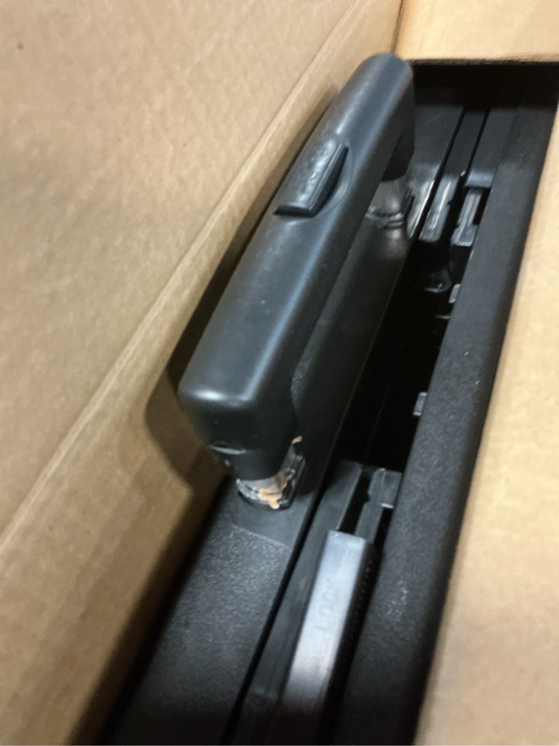 Condition photo showing As Is for Olympia Tools 85-010 Grand Pack-N-Roll Portable Tools Carrier with Telescopic Handle, 80 Lb. Load Capacity, Black