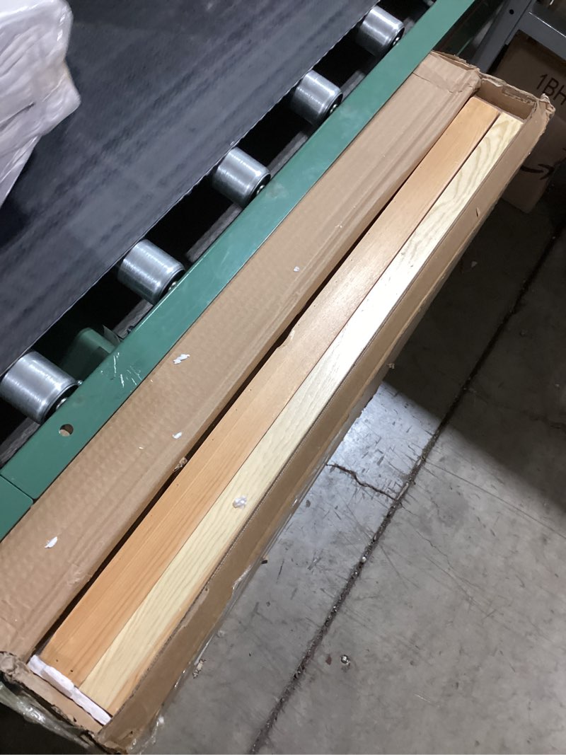 Condition photo showing As Is for Folding Picnic Table with Table Runner, Portable Boho Low Picnic Table for Indoor Outdoor, 60" x 30" Wooden Table with Adjustable Heights for Camping, Wedding, Beach, Garden, Party(Large Size for 6)