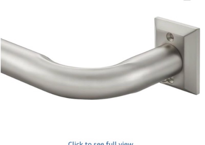 1 1/4 Diam Large Room Darkening Rods, 48-84Inch(4-7ft) Length Telescoping Wrap Around Curtain Rods F