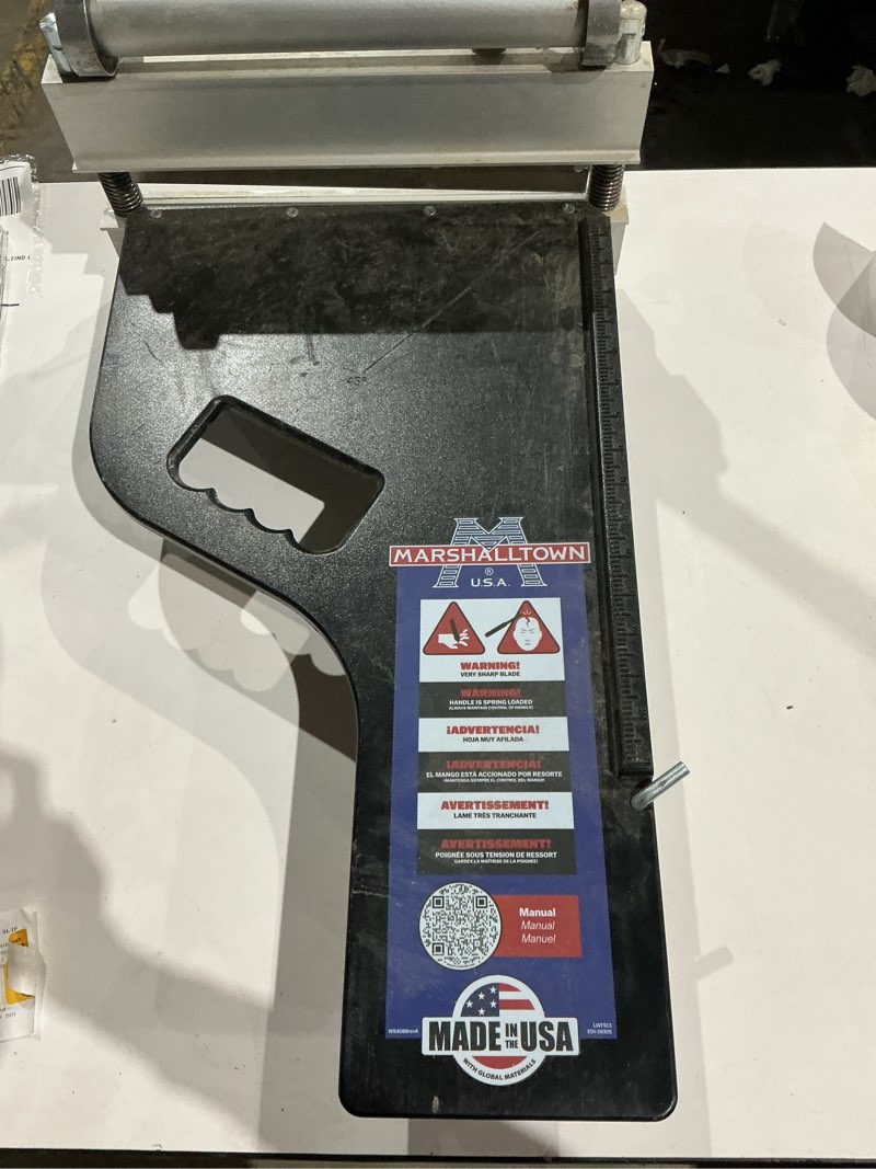 Condition photo showing As Is for https://www.lowes.com/pd/marshalltown-vinyl-floor-cutter/5015657497