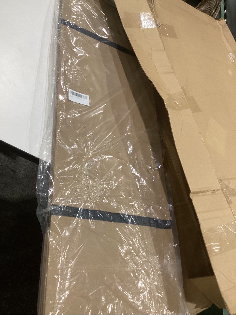 Condition photo showing As Is for imperius heavy duty bed panels foldable box spring, bunkie board, bed support slats,60x48 full- (60x48")