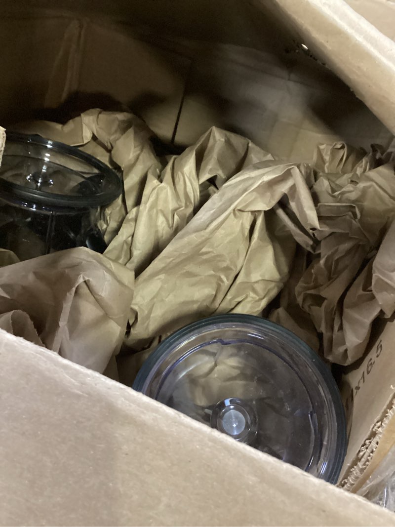 Condition photo showing As Is for Ninja QB1004 Blender/Food Processor with 450-Watt Base, 48oz Pitcher, 16oz Chopper Bowl, and 40oz Processor Bowl for Shakes, Smoothies, and Meal Prep,Black Black 48 ounces