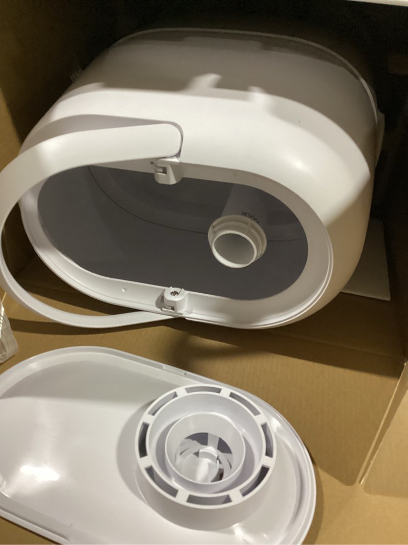 Condition photo showing Good Condition for Frida Baby 3-in-1 XL Top Fill Humidifier for Bedroom, Cold & Flu Relief, 6L Tank Cool Mist Humidifier + Diffuser for Large Rooms, Mold Resistant, Nightlight, Auto-Off, Quiet, Essential Oil Diffuser 1.6 Gallon Tank