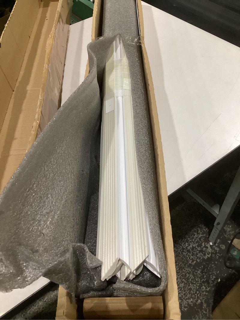 Condition photo showing Good Condition for wall molding kit for interior walls – pre-cut factory primed trim set for decorative panel look, accent walls, picture frame & wainscoting projects | 3 top 3 bottom frames
