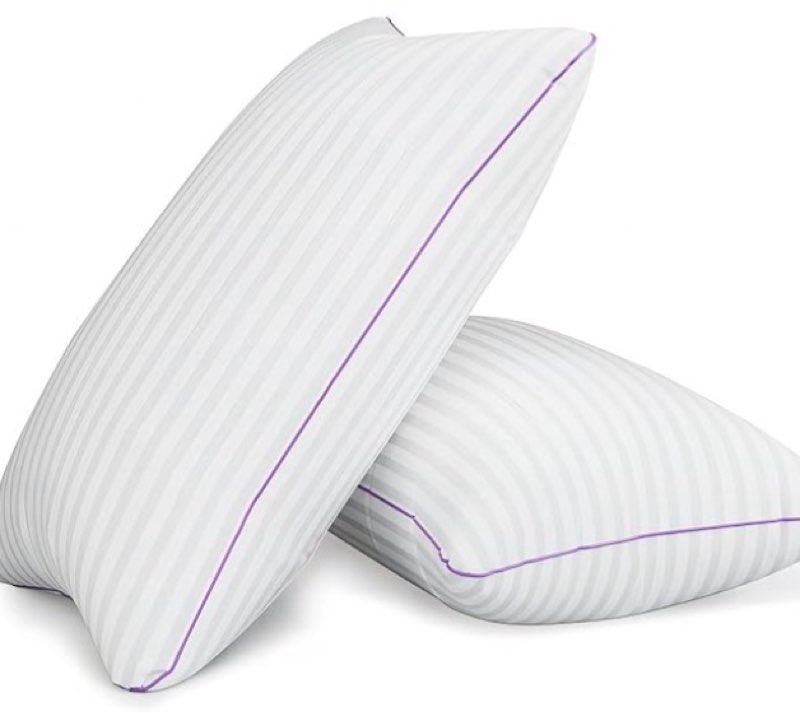 Pillows King Size Set of 2,Breathable Hotel Collection Bed Pillows for Sleeping Medium Soft Down Alternative Microfiber Filled,20 x 36 Inches