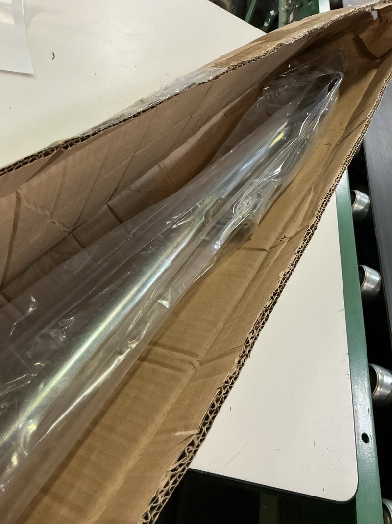 Condition photo showing Good Condition for hicarer cam bar enclosed lock trailer door latch, zinc plated, single hinge point for folding ramp door, rv hauler fold down (silver,36 inch) 36 inch silver