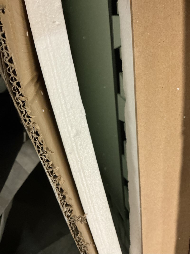 Condition photo showing Good Condition for Rectangular Decorative Mirror with Glass Beveled Edge for Living Room Decor, 36" x 24" Modern Large Wall Mirror, Horizontal/Vertical Hanging, Unique 36"L x 24"W