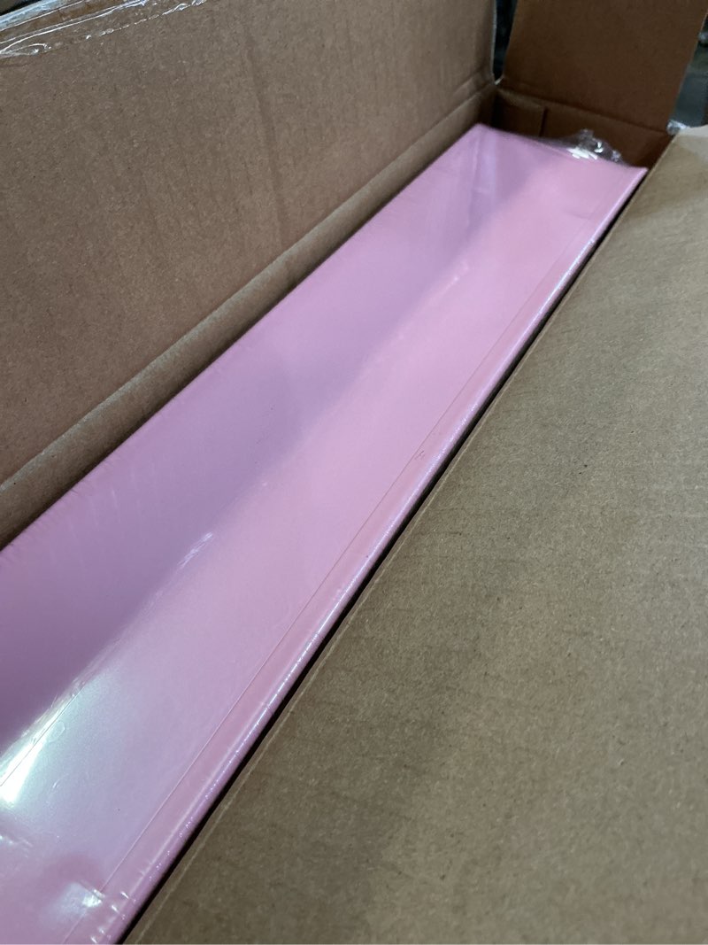 Condition photo showing Good Condition for olixis 3 tier utility rolling cart, metal mobile storage shelf with lockable caster wheels, organization for livingroom, bathroom & narrow places, pink 3-tier pink