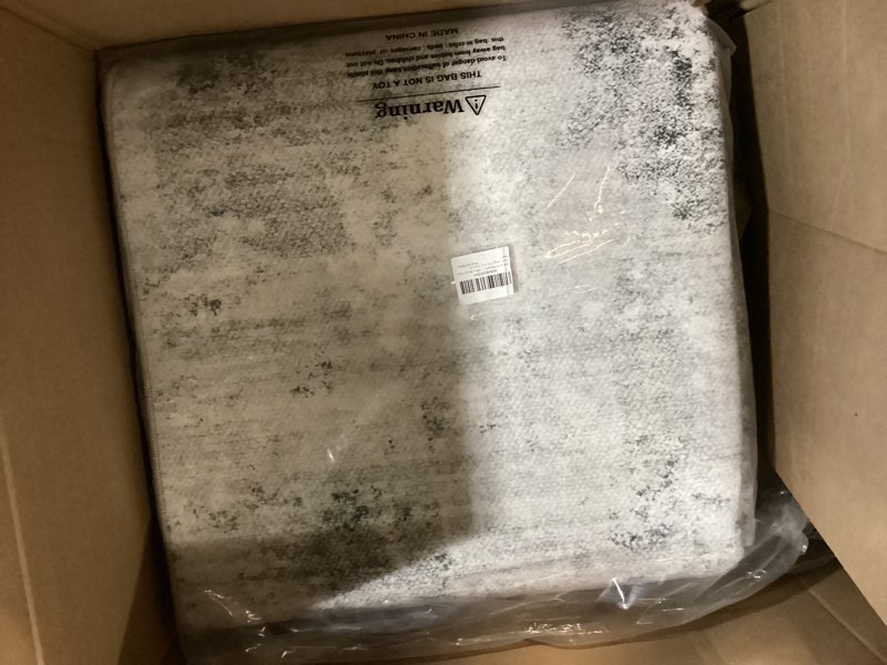 Condition photo showing New/Like New for Washable Rug 10x14 Area Rugs for Living Room: Modern Abstract Neutral Soft Carpet for Bedroom Dining Room Under Kitchen Table Home Office Decor - Grey Grey 10' x 14' (Rectangular)