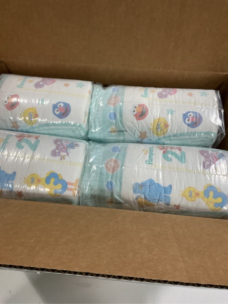 Condition photo showing New/Like New for pampers diapers - baby dry - size 3, 104 count, absorbent disposable infant diaper (packaging may vary) size 3 104