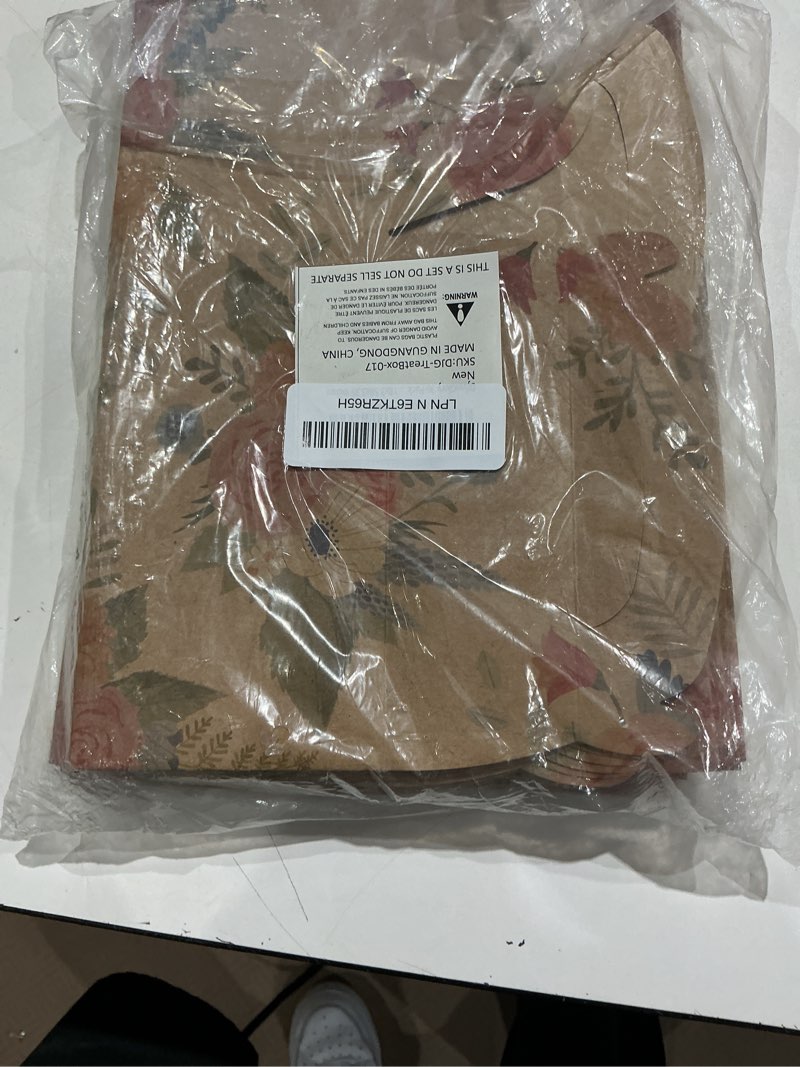 Condition photo showing Good Condition for 36 pack brown kraft party favor treat boxes for wedding, bridal shower, annivesary, christmas and all occasion, floral thank you gable boxes for small business 6.18x3.58x3.39 inches kraft floral
