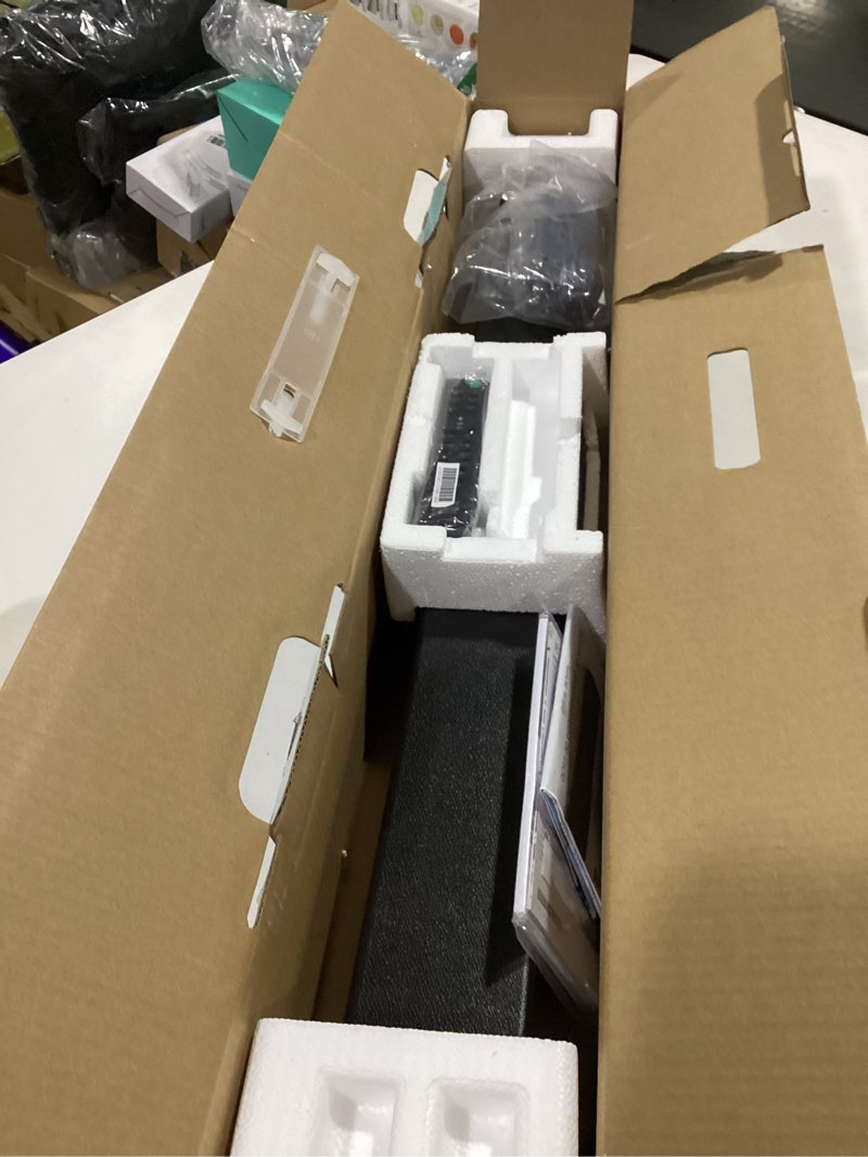 Condition photo showing Good Condition for Sony S100F 2.0ch Soundbar with Bass Reflex Speaker, Integrated Tweeter and Bluetooth, (HTS100F), easy setup, compact, home office use with clear sound black