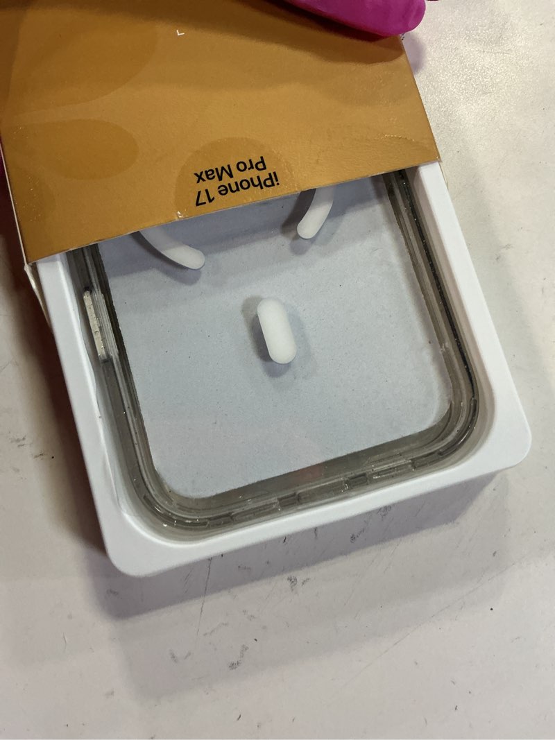 Condition photo showing Good Condition for Miracase for iPhone 17 Pro Max Case 6.9" Full-Body Phone Case with Built-in Glass Screen Protector& Full Camera Protector,[Magnetic with MagSafe] Drop Proof 17 ProMax Cover, Clear Glitter iPhone 17 Pro Max Magnetic Clear Glitter