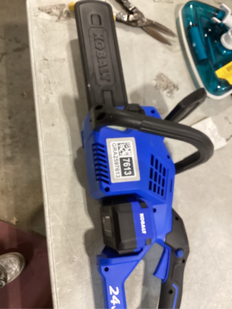 kobalt 24-volt 12-in battery 4 ah chainsaw battery included charger included | 