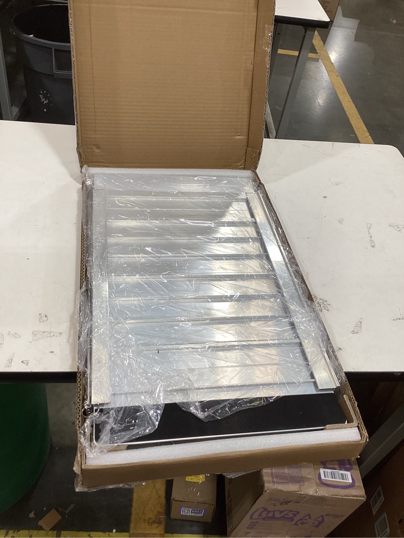 Condition photo showing Good Condition for fachnuo 2 feet portable wheelchair ramp, non-skid aluminum handicap ramps with handle, folding threshold wheel chair ramp for home steps, stairs, entry, threshold, doorways, scooter, 800lbs capacity aluminum 2ft(using height 2-6'')