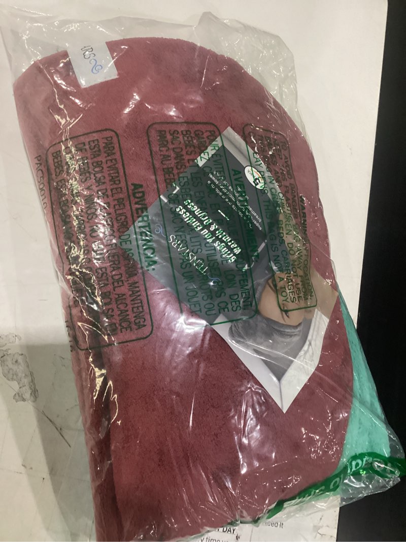 Condition photo showing Good Condition for tenstars hair towel wrap for all hair types, 5 pack microfiber turban | quick dry anti-frizz for thick long curly wavy coily hair | easy-on loop design | 320gsm | home gym travel - teal & berry aqua green+pink+burgundy+teal+grey