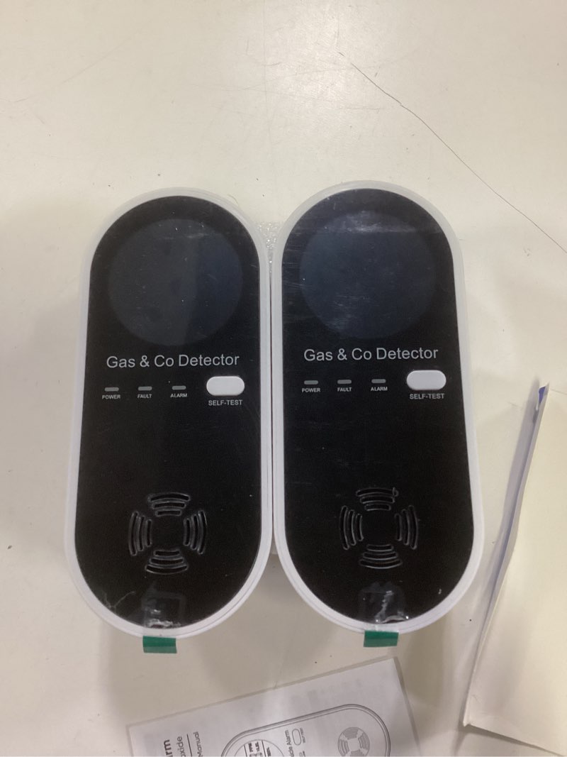 Condition photo showing Good Condition for 4-in-1 natural gas leak detector & carbon monoxide detectors with natural, propane, co & gas leak detector - carbon monoxide detectors plug in -temperature & humidity detectors for home, rv (2 packs) gas/co-2 pack