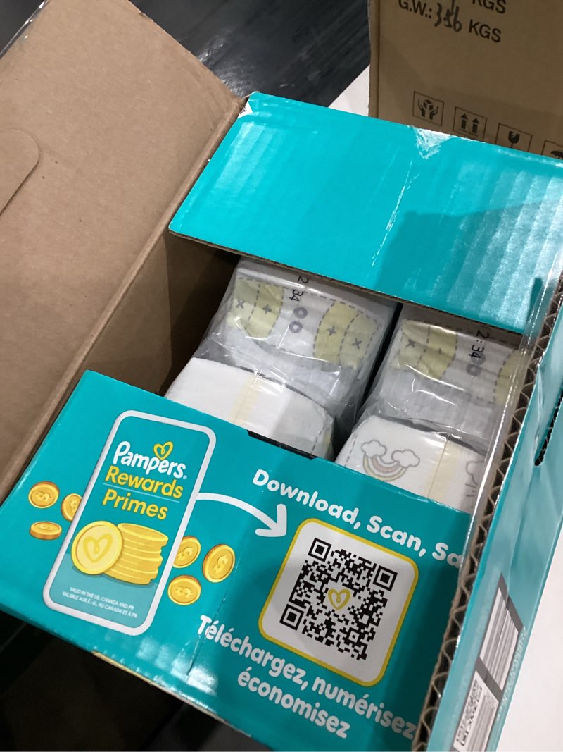 Condition photo showing New/Like New for Pampers Swaddlers Diapers, Size 0 (up to 10 lbs), 84 Count, Absorbent, Keeps Baby Dry and Comfortable, Skin Safe Disposable Baby Diaper (Packaging May Vary) Newborn 84