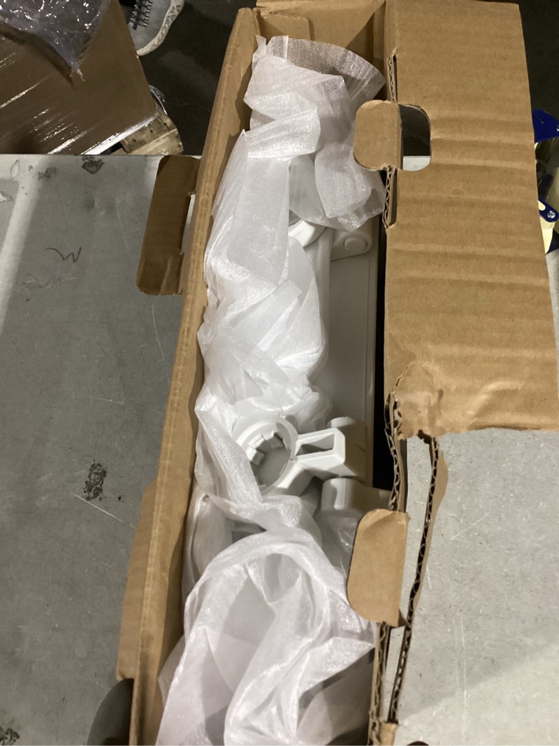 Condition photo showing Good Condition for Mayfair Padded Toilet Seat with Chrome Hinges, Soft Vinyl over Wood Core Seat, Made in USA, Round, White Elongated Seat