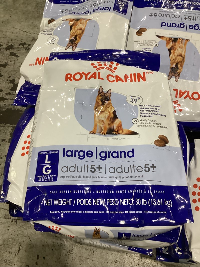 Condition photo showing New/Like New for royal canin size health nutrition large adult dry dog food, 30 lb bag 30 pound (pack of 1)